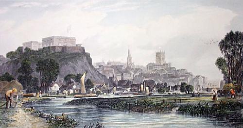 Nottingham Restrike Etching by Edward Duncan