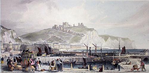 Dover Restrike Etching by Thomas Allom