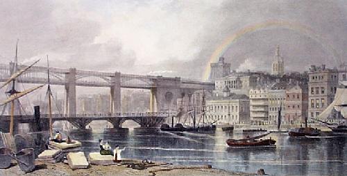 Newcastle Restrike Etching by GH Andrews