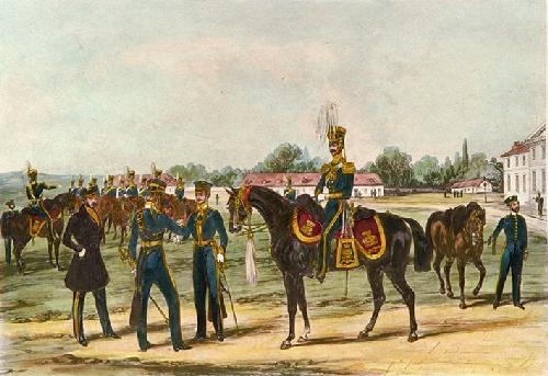 Light Dragoons 14th Restrike Etching by Henry Martens