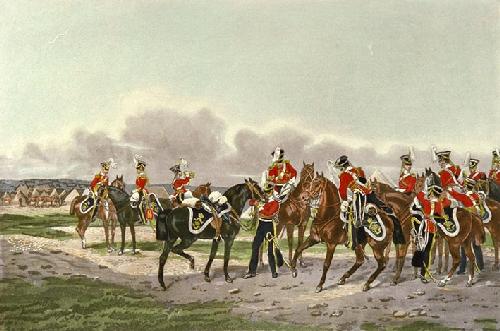 Light Dragoons 13th Restrike Etching by Orlando Norie
