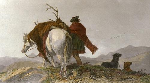 Returning Home Restrike Etching by Richard Ansdell