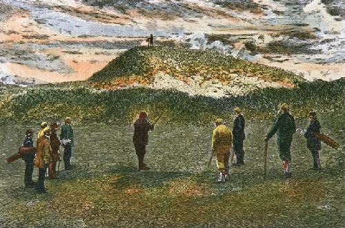 Maiden at Sandwich Restrike Etching by Anonymous