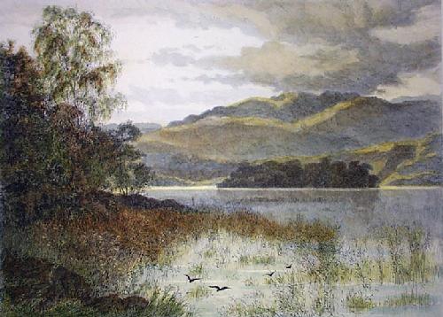 Rydal Water Restrike Etching by David Law