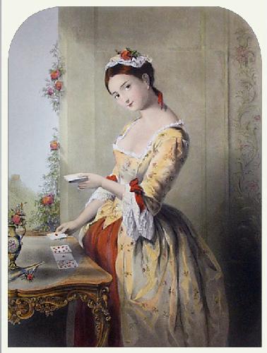 Fair Fortune Teller Restrike Etching by A Bouvier