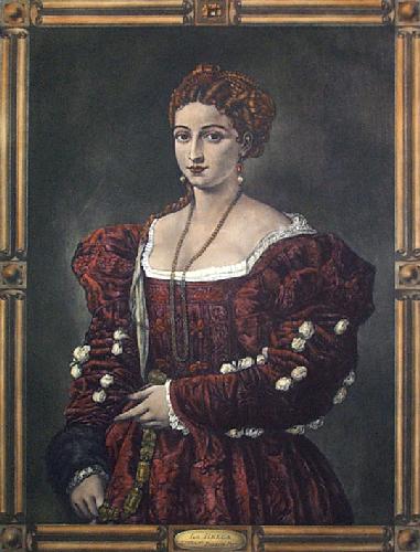 La Bella Restrike Etching by Titian