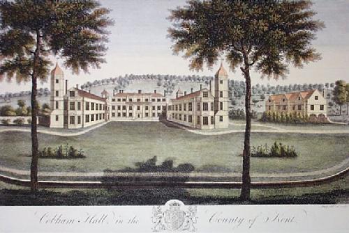 Cobham Hall Restrike Etching by Bayly