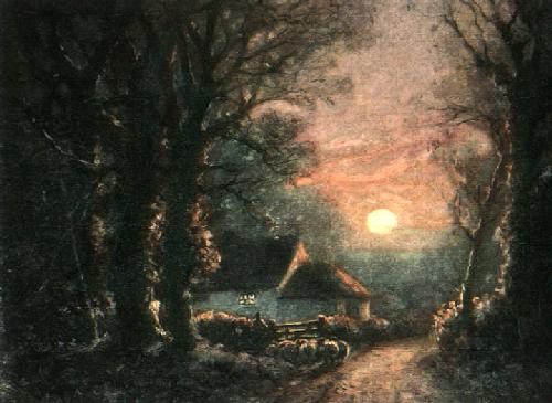 Sunset Glory Restrike Etching by Noble Barlow