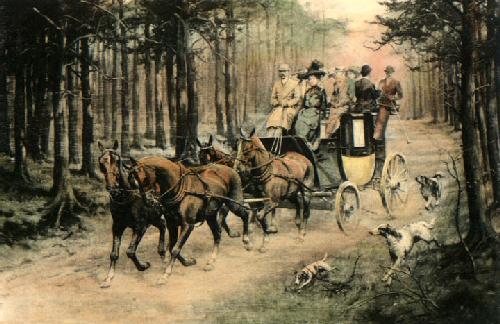 Through the Pine Forest Restrike Etching by Wright