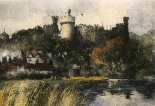 Arundel Castle Restrike Etching by Tighe