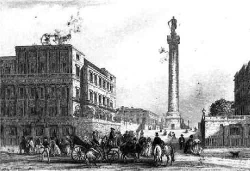 Duke of Yorks Column Restrike Etching by Anonymous
