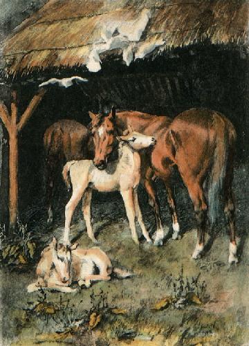 The Morning of Life Restrike Etching by Lucy KempWelch