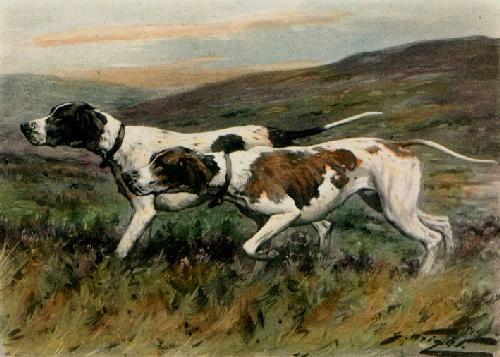Out on the Moors Restrike Etching by Wright