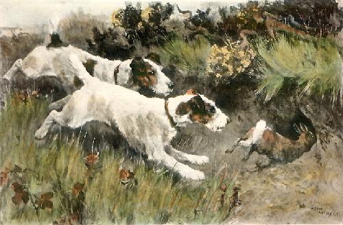 A Matter of Inches Restrike Etching by Arthur Wardle