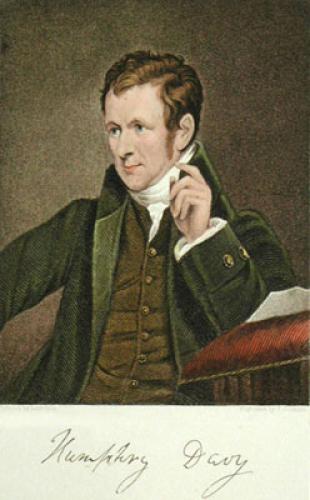 Sir Humphey Davy Bart PRS Restrike Etching by Lonsdale