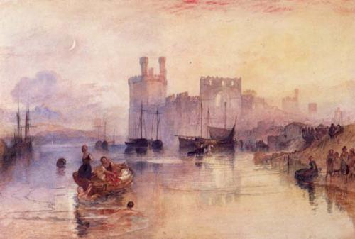 Caernarvon Castle by Joseph Mallord William Turner image