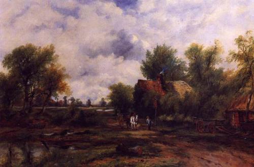 By A Country Inn by Frederick Watts image