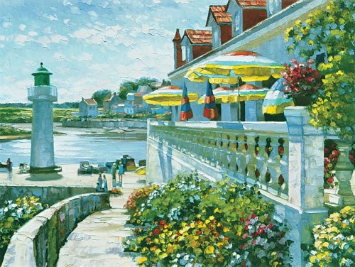 Lighthouse at Sauzon by Howard Behrens
