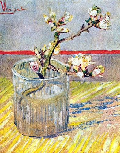 Almond Stems in Bloom by Vincent Van Gogh image