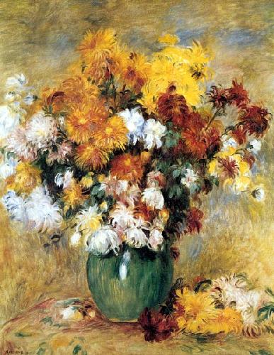 Bouquet Of Chrysanthemums by Pierre Auguste Renoir image