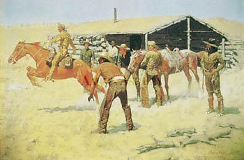 Coming And Going Of The Pony Express by Frederic Remington image