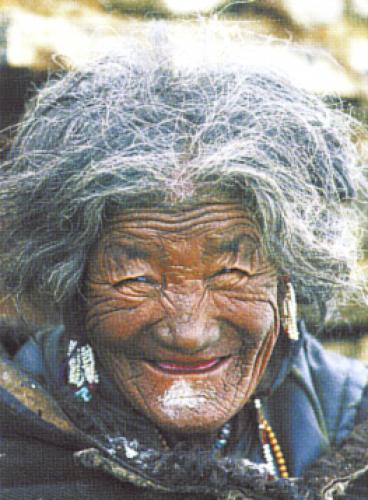 Abil, a Ladakh Shepherdess by Oliver Follmi image