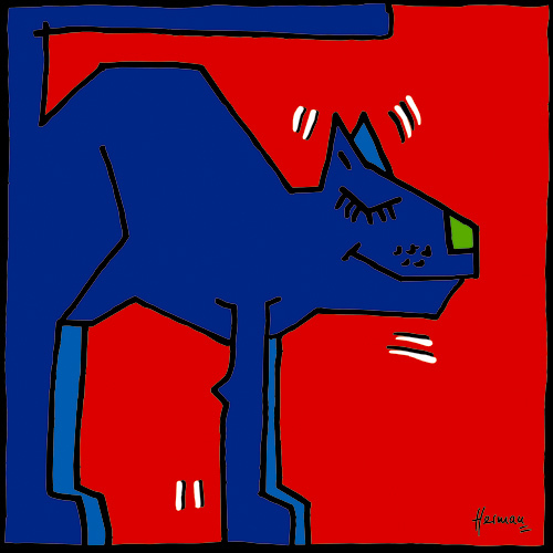 Blue Cat by Herman