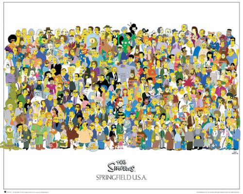The Simpsons Cast by Mini Posters