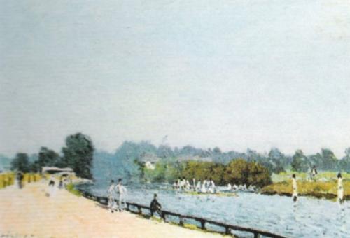 The road from Hampton Court by Alfred Sisley