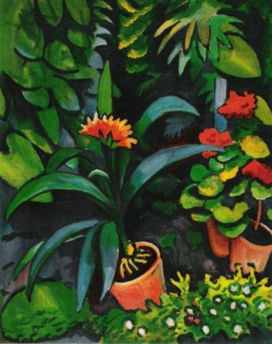 Blumen im Garten by August Macke