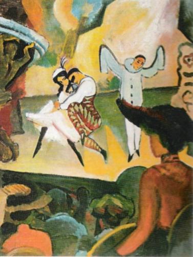 Russisches Ballett I 1912 by August Macke
