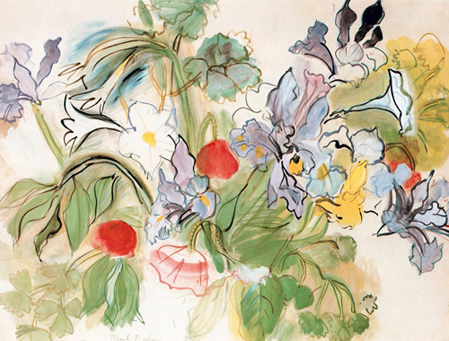 Coquelicots et iris, 1948 by Raoul Dufy image