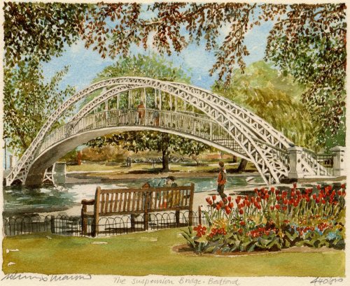 Bedford Suspension Bridge by Philip Martin