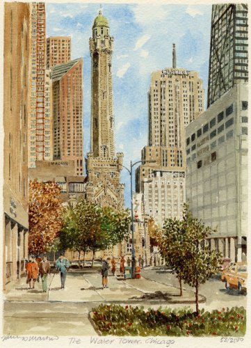 Chicago Water Tower by Philip Martin