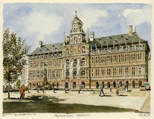 Antwerpen Stadhuis by Philip Martin