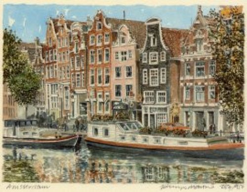 Amsterdam Barges by Philip Martin