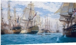 Steven Dews art print - Battle of Trafalgar (Canvas Print) poster