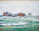 Landscapes with farm buildings, 1945 art print