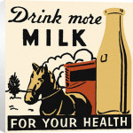 Retro Series art print - Drink more Milk poster