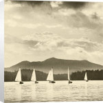 Michael Kahn art print - O Boats Racing poster