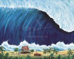Shorebreak art print