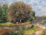 Bl�hender Kastanienbaum art print