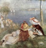 Ragazze in riva al mare, 1894 art print
