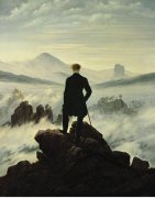 The Wanderer Above The Sea Of Clouds art print