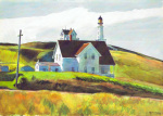Hill and Houses, Cape Elizabeth, Maine, 1927 art print