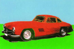 Cars, 300SL Coupe, Bj. 1954 art print