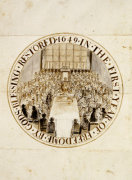 A Design For The Great Seal Of England Under The Commonwealth, 1649 giclee art print