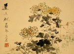 Chrysanthemums. A Leaf From An Album Of Various Subjects art print