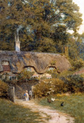 Cottage At Farringford,  Isle Of Wight giclee art print