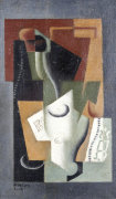 Glass And Bottle, 1919 art print